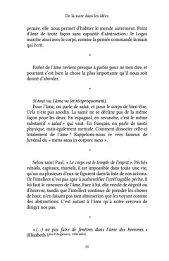 De la suite dans les idées