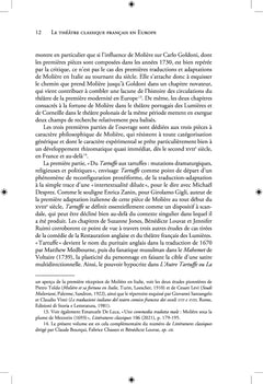 Le théâtre classique français en Europe