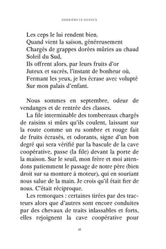 Derrière le silence