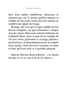 Derrière le silence