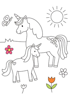 Mon amie la licorne - Bloc à colorier
