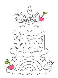 Mon amie la licorne - Bloc à colorier