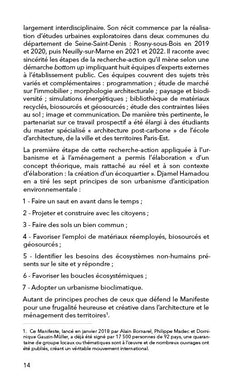 L'Urbanisme d'Anticipation et de Dissociation Environnementale