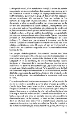 L'Urbanisme d'Anticipation et de Dissociation Environnementale