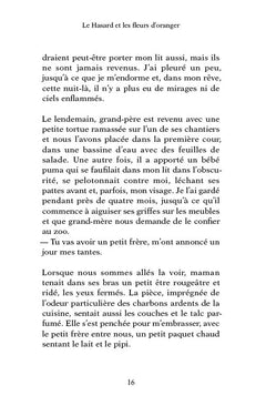Le Hasard et les fleurs d'oranger