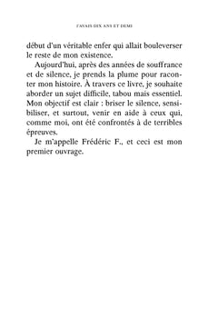 J'avais 10 ans et demi