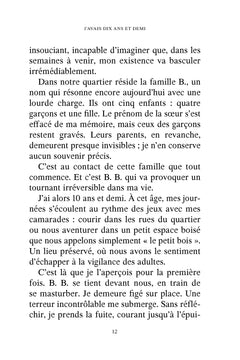 J'avais 10 ans et demi