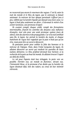 Des vacances de rêves