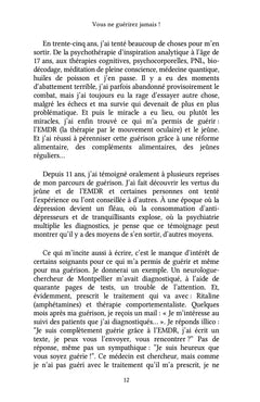 Vous ne guérirez jamais !