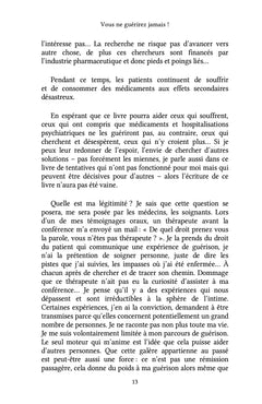 Vous ne guérirez jamais !