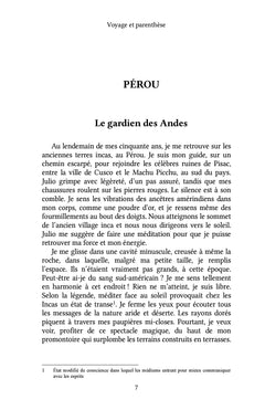 Voyage et parenthèse