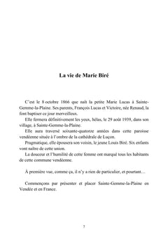 Marie Biré la 37e