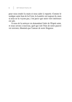 Sept paroles pour la vie