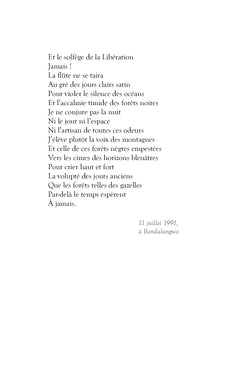 Écho de la fleur brûlée