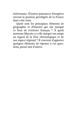 Mayotte au fil des temps : éléments de géographie et d'histoire