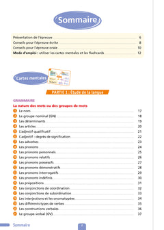 Objectif CRPE 2027-2028 - Français - 200 cartes mentales et flashcards - Écrit et oral - L3
