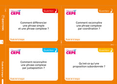 Objectif CRPE 2027-2028 - Français - 200 cartes mentales et flashcards - Écrit et oral - L3