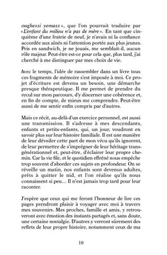 Avant que j'oublie... hier encore