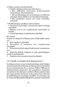 Drépanocytose et bien-être
