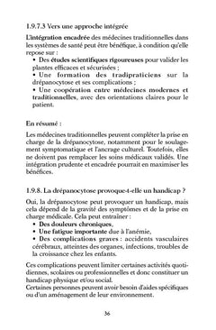 Drépanocytose et bien-être