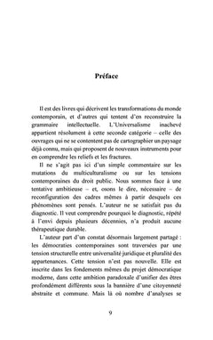 L'universalisme inachevé