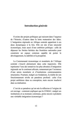 La CEMAC : un projet inachevé