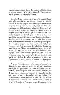 L'addiction au travail