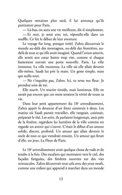 La fleur de Paris, Zahra