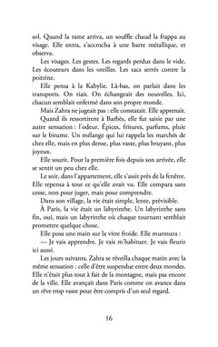 La fleur de Paris, Zahra