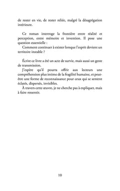 Mémoire d'une schizophrène