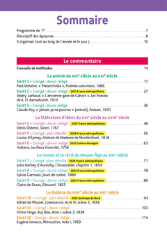 Annales Objectif BAC 2026 - Français 1re générale - sujets et corrigés