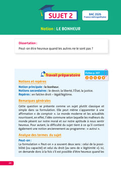 Annales Objectif BAC 2027 - Philosophie Tle - sujets et corrigés
