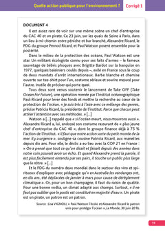 Annales Objectif BAC 2027 - Spécialité SES Tle - sujets et corrigés
