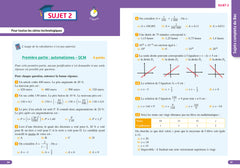 Annales Objectif BAC 2027 - Maths 1res STMG - STI2D - ST2S - STL - STD2A - STHR - sujets et corrigés