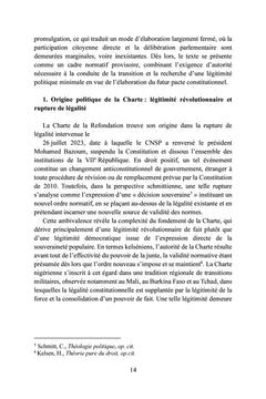 La charte de la refondation du Niger