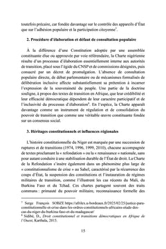 La charte de la refondation du Niger