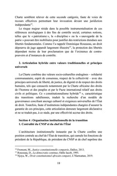 La charte de la refondation du Niger