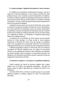 La charte de la refondation du Niger
