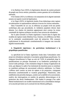 La charte de la refondation du Niger
