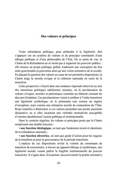 La charte de la refondation du Niger