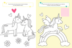 Mon amie la licorne - Je colle et je colorie