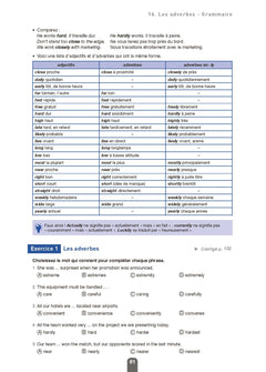 Grammaire - Vocabulaire TOEIC