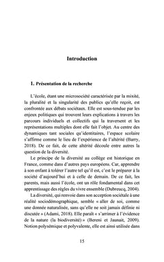 La perception et les gestes professionnels des enseignant-e-s face à la diversité