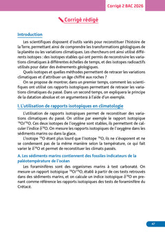 Annales Objectif BAC 2027 - Spécialité SVT Tle - sujets et corrigés