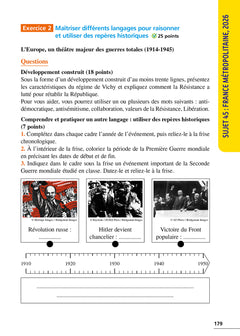 Annales Brevet 2027 - Histoire-géo-EMC 3e - sujets et corrigés