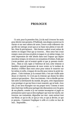 Comme une éponge