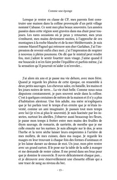 Comme une éponge