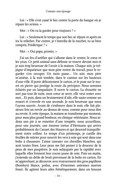 Comme une éponge
