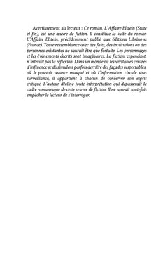 L'Affaire Elstein (suite et fin)