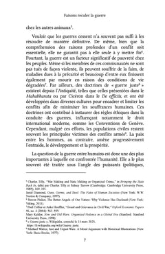 Faisons reculer la guerre